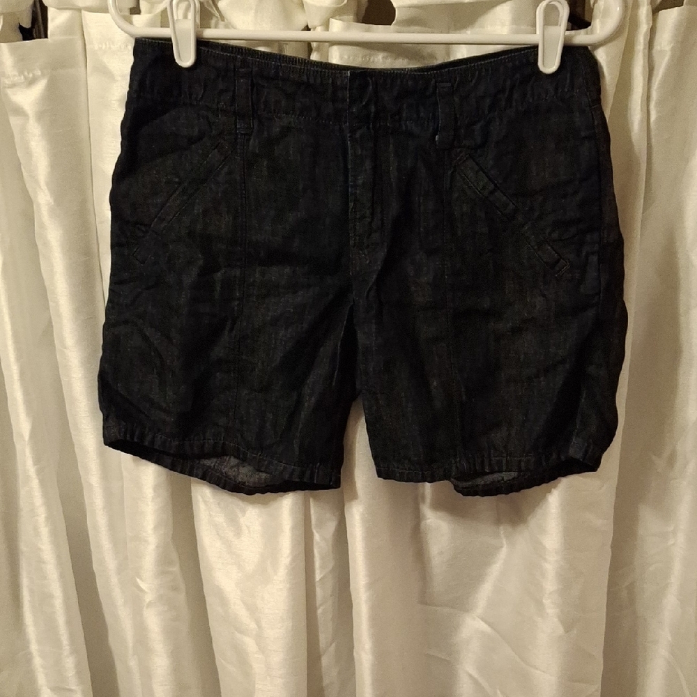 Martin + Osa Black Jean Shorts Classic Bermuda Style 0 ❤️❤️❤️❤️